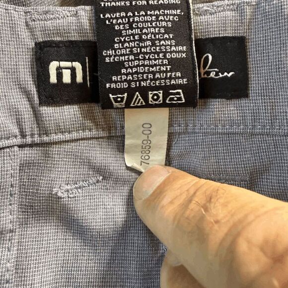 Travis Mathew Men's Flat Front Performance Tech Chino Golf Shorts Gray Size 36 - Picture 4 of 7